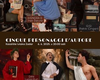 Predstava "Cinque personaggi d’autor" na talijanskom jeziku