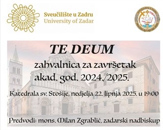 Svečano misno slavlje Te Deum u povodu završetka akademske godine