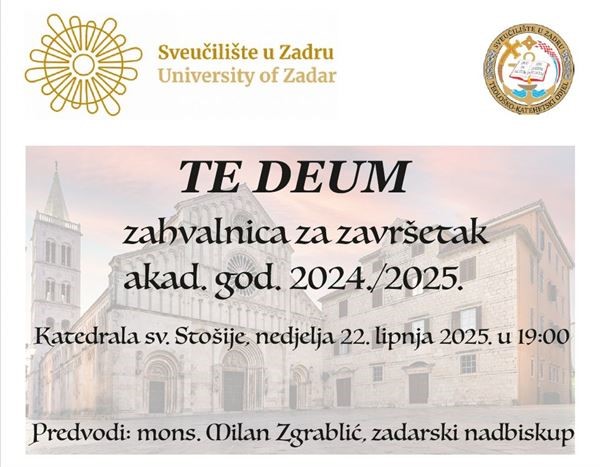 Svečano misno slavlje Te Deum u povodu završetka akademske godine
