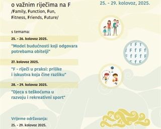 27. Ljetna akademija na Sveučilištu u Zadru: šest važnih riječi na "F"