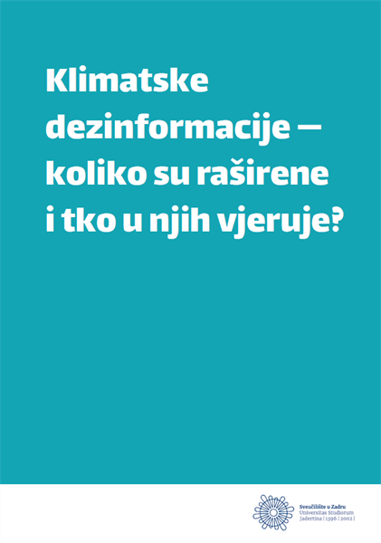 Online istraživački izvještaj "Klimatske dezinformacije — koliko su raširene i tko u njih vjeruje?"