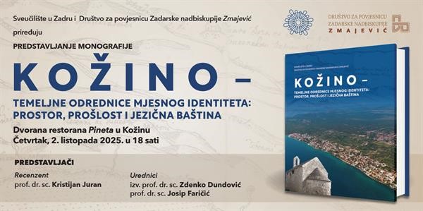 Predstavljanje monografije "Kožino – temeljne odrednice mjesnog identiteta: Prostor, prošlost i jezična baština"