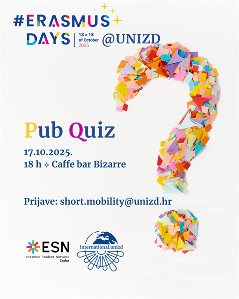 UNIZD Pub Quiz: Erasmus Days Edition