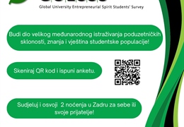 Sudjelujte u anketi o poduzetničkim sklonostima, znanjima i vještinama i osvojite dva noćenja u Zadru