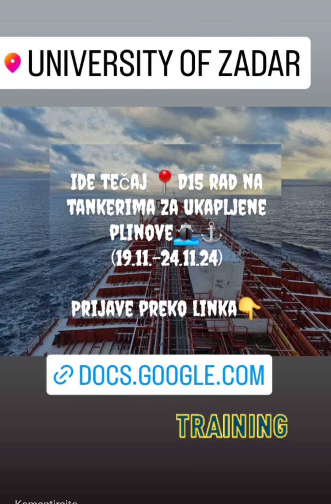 D15 rad na tankerima za ukapljene plinove