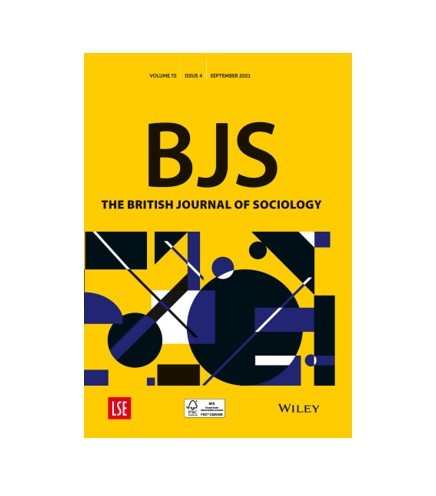 Objavljen članak u časopisu British Journal of Sociology