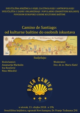 Poziv na predavanje  "Camino de Santiago: od kulturne baštine do osobnih iskustava"