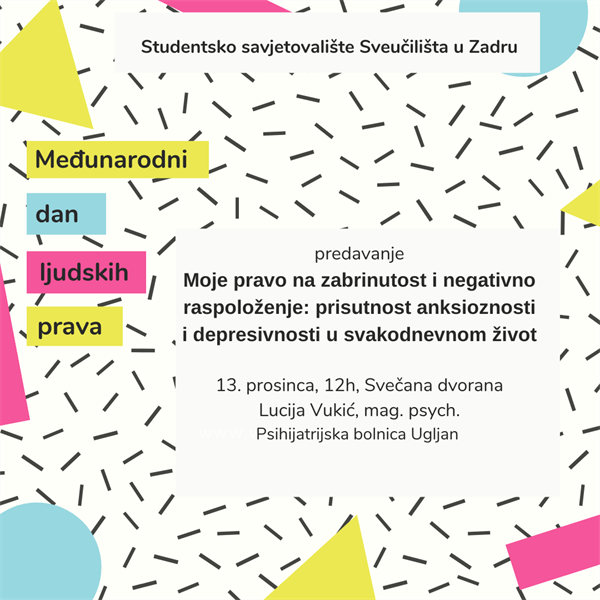 Obilježavanja Međunarodnog dana ljudskih prava - 13. prosinca 2021.