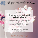Radionica "Optimalni okolinski uvjeti učenja" - 28. travnja 2022.