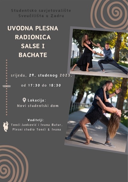 Uvodna plesna radionica salse i bachate - 29. studenoga 2023.