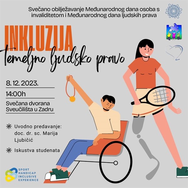 Svečano obilježavanje Međunarodnog dana osoba s invaliditetom i Međunarodnog dana ljudskih prava