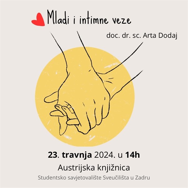Radionica "Mladi i intimne veze" - 23. travnja 2024.