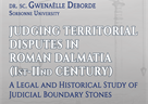 Obavijest o gostujućem predavanju - dr . sc. Gwenaëlle Deborde "Judging Territorial Disputes in Roman Dalmatia (Ist-IInd century) : A Legal and Historical Study of Judicial Boundary Stones""
