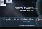 Festival znanosti - Kreativna industrija i održiv razvoj u turizmu - Astroturizam