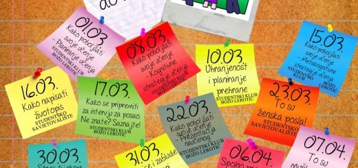 RADIONICE STUDENTSKOG SAVJETOVALIŠTA SVEUČILIŠTA U ZADRU 