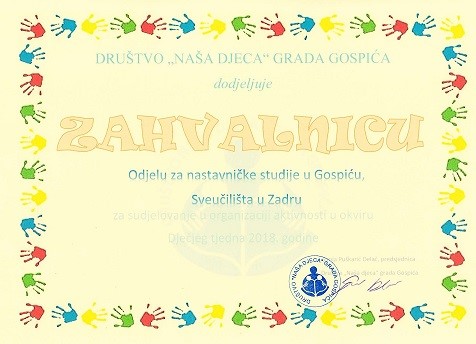 ZAHVALNICA ODJELU