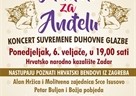 Poziv na humanitarnu akciju "Anđeli za Anđelu" - Koncert suvremene duhovne glazbe u Hrvatskom narodnom kazalištu u Zadru, u ponedjeljak, 6. veljače, u 19:00