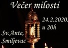 Poziv na "Večer milosti" - sv. Ante Smiljevac, 24. 2. 2020. u 20:00