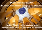 Poziv na sv. Misa u sv. Dimitrija povodom Dana sveučilišta