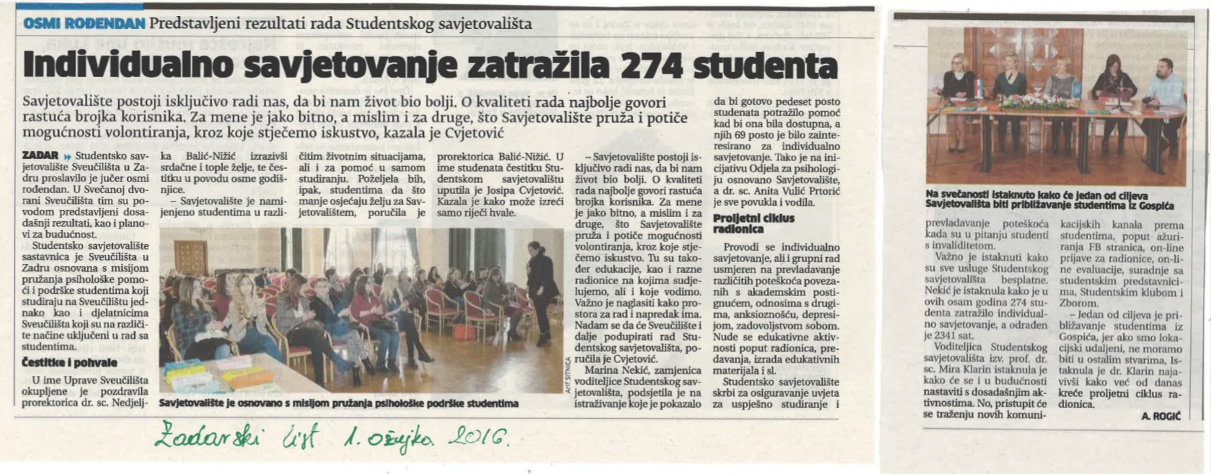 Zadarski list, 01.03.2016.
